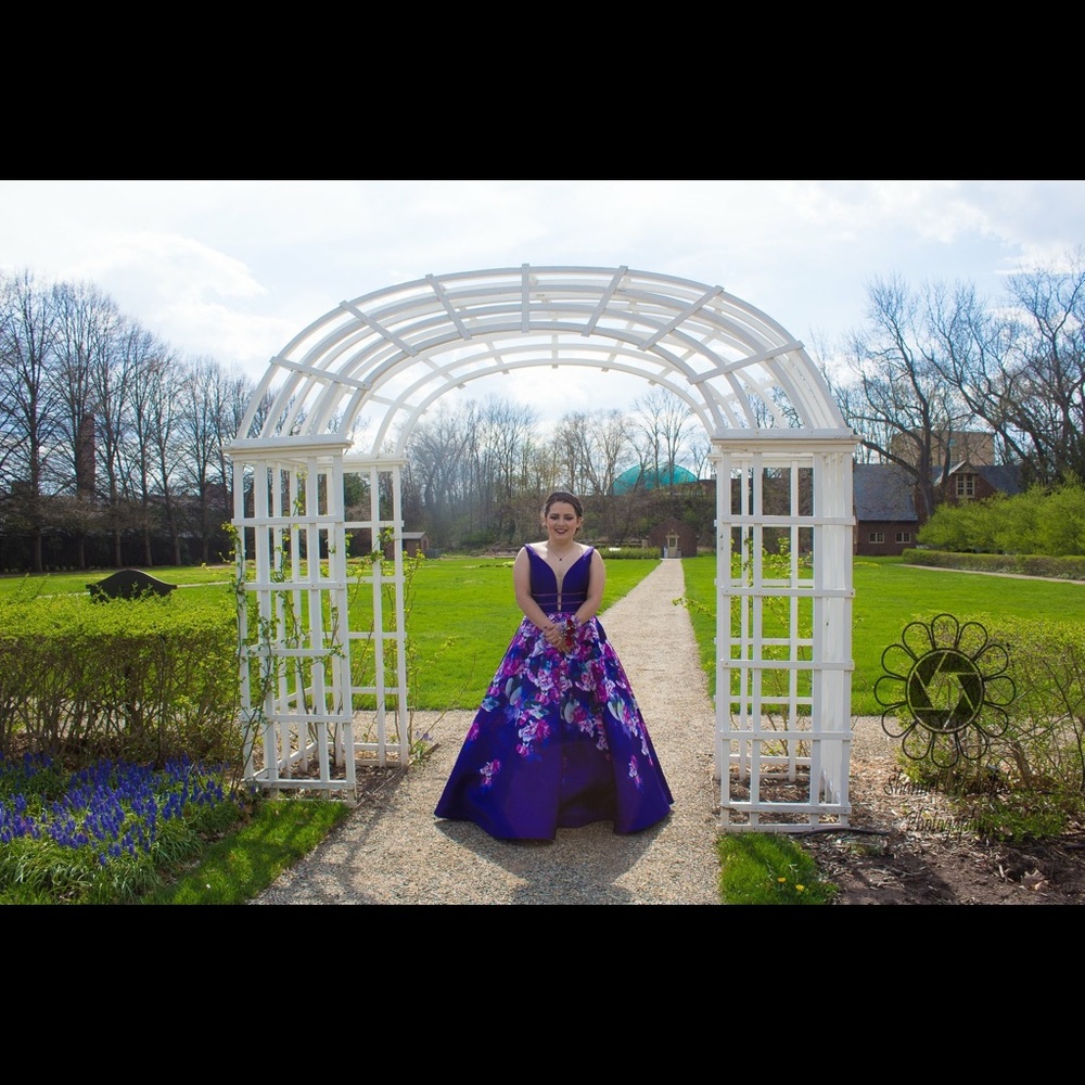 Purple Ellie wild prom dress